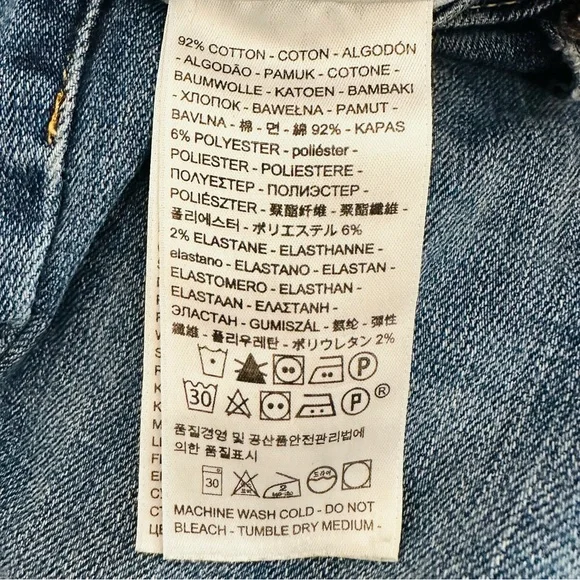 Levi’s 721 skinny high waisted jeans distressed - Picture 9 of 9